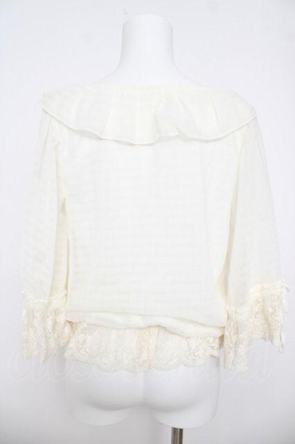 画像2: LIZ LISA / お花刺繍レース編み上げトップス 0 アイボリー Y-26-03-24-016-LO-TO-SZ-ZY (2)