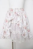 画像1: mellfy memory / Princess Rococo Rose lace スカート S ピンク Y-26-03-24-131-LO-SK-SZ-ZY (1)