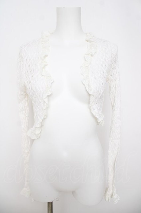 画像1: LIZ LISA / 総レースボレロ 0 白 Y-26-03-24-018-LO-TO-SZ-ZY (1)