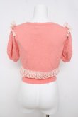 画像2: LIZ LISA / リボンボタンカーディガン 0 コーラルピンク Y-26-03-24-019-LO-TO-SZ-ZY (2)