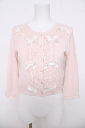 画像: LIZ LISA / はしごレースカーディガン 0 ピンク Y-26-03-24-024-LO-TO-SZ-ZY