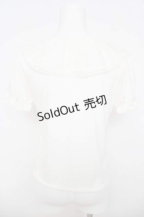 画像2: LIZ LISA / レース衿カットトップス 0 白 Y-26-03-24-027-LO-TO-SZ-ZY (2)