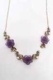 画像1: axes femme / ホマイカローズネックレス  パープル Y-26-03-24-003-AX-AC-SZ-ZY (1)