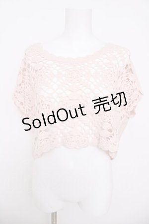 画像: LIZ LISA / /透かし編みニット 0 ピンク Y-26-03-24-029-LO-TO-SZ-ZY