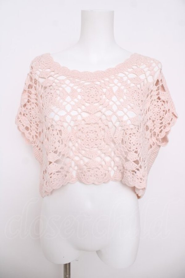 画像1: LIZ LISA / /透かし編みニット 0 ピンク Y-26-03-24-029-LO-TO-SZ-ZY (1)