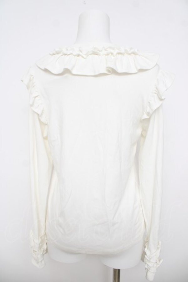 画像2: axes femme kawaii / フリルリボンカットプル M 白 Y-26-03-24-031-AX-TO-SZ-ZY (2)