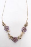 画像2: axes femme / ホマイカローズネックレス  パープル Y-26-03-24-003-AX-AC-SZ-ZY (2)