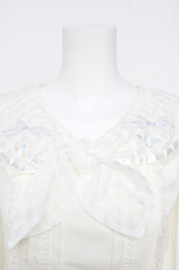 画像3: LIZ LISA / シアーギンガムチェックトップス 0 白 Y-26-03-24-032-LO-TO-SZ-ZY (3)