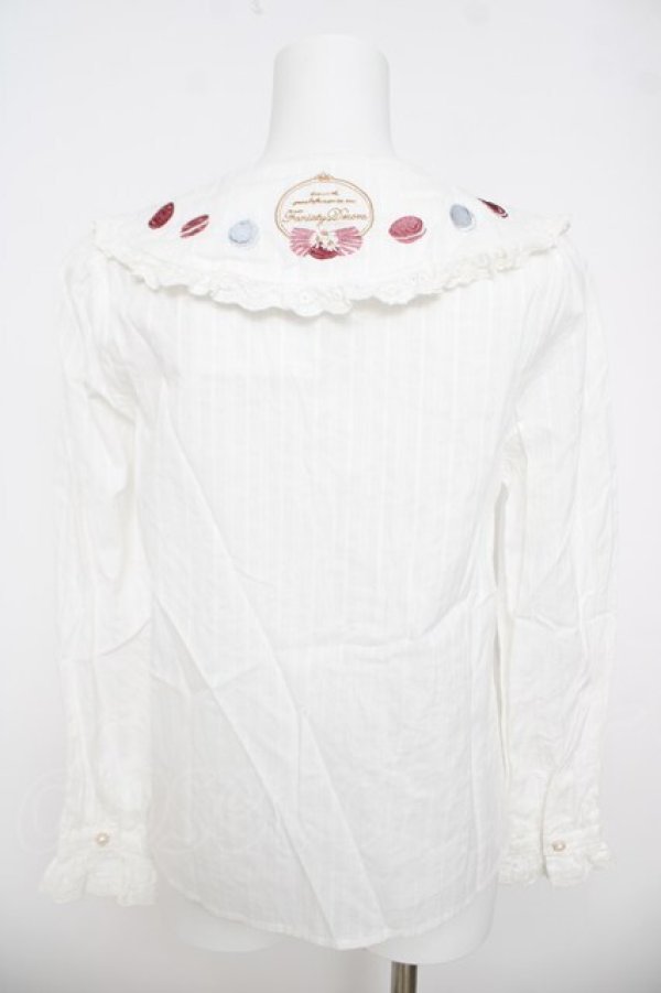 画像2: Amavel / macaron TeaPartyブラウス F 白 Y-26-03-24-033-CA-BL-SZ-ZY (2)