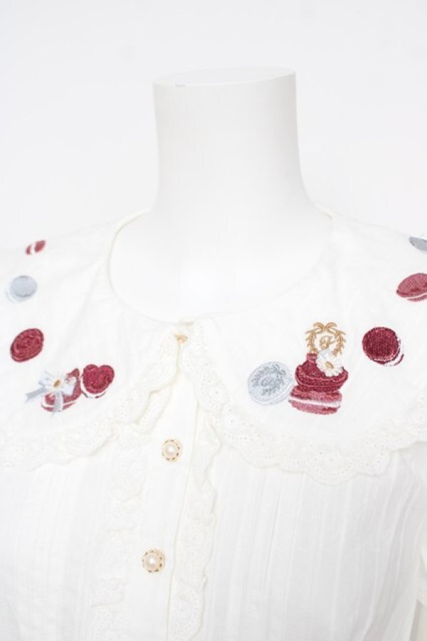 画像3: Amavel / macaron TeaPartyブラウス F 白 Y-26-03-24-033-CA-BL-SZ-ZY (3)