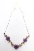 画像3: axes femme / ホマイカローズネックレス  パープル Y-26-03-24-003-AX-AC-SZ-ZY (3)