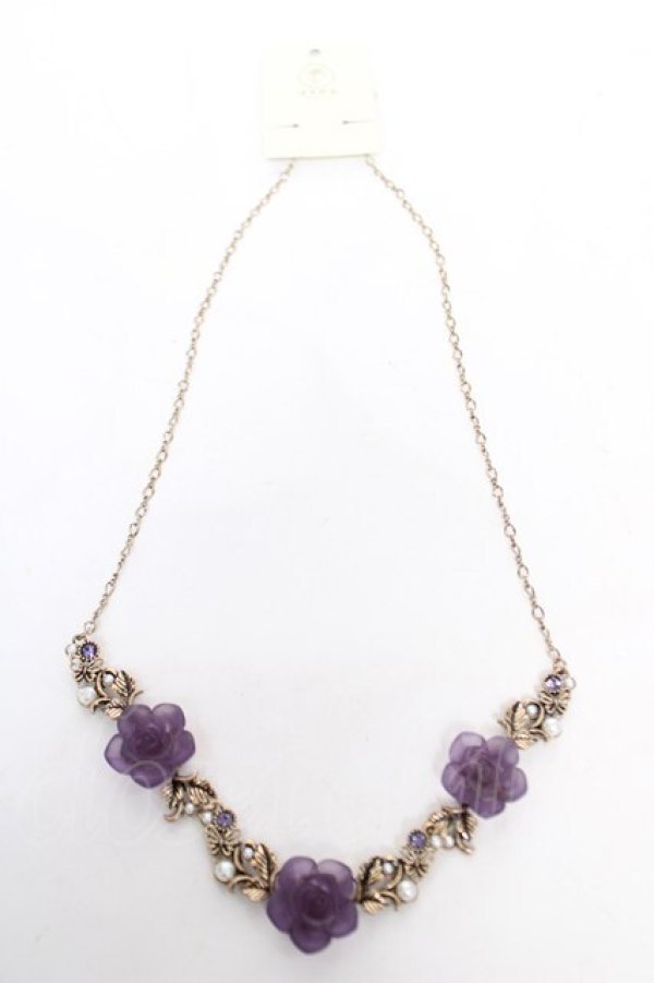 画像3: axes femme / ホマイカローズネックレス  パープル Y-26-03-24-003-AX-AC-SZ-ZY (3)
