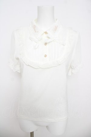 画像: LIZ LISA / カットシフォンブラウス 0 白 Y-26-03-24-037-LO-BL-SZ-ZY