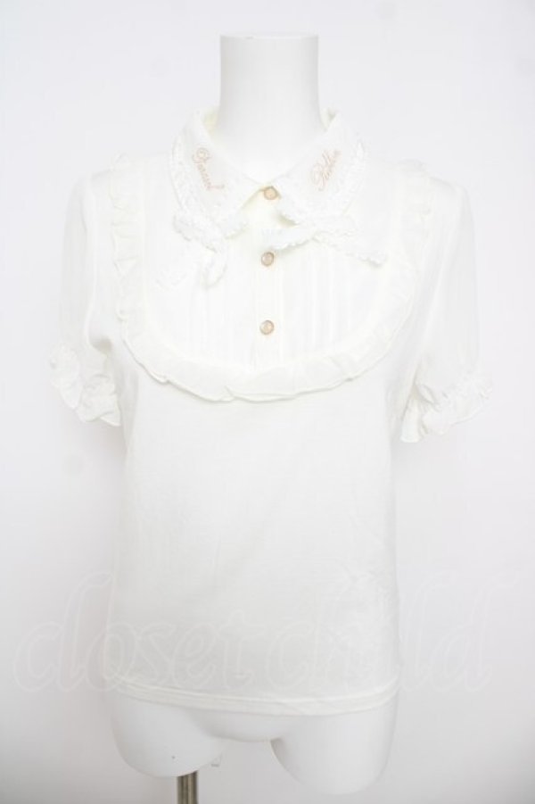 画像1: LIZ LISA / カットシフォンブラウス 0 白 Y-26-03-24-037-LO-BL-SZ-ZY (1)