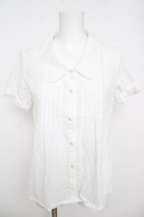 画像1: TRALALA / ドビードットブラウス 0 白 Y-26-03-24-038-LO-BL-SZ-ZY (1)