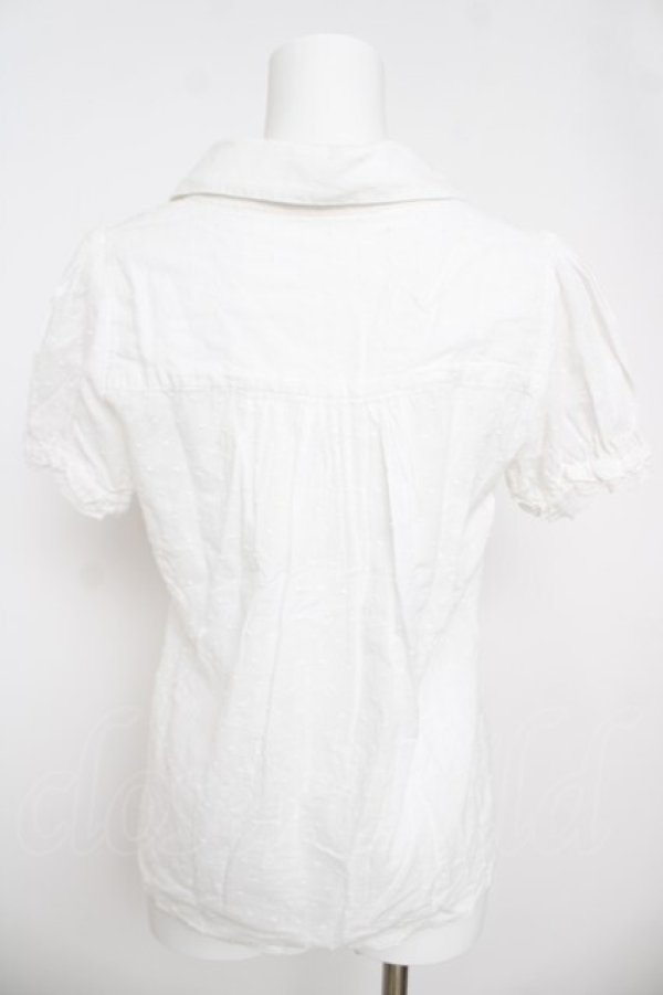 画像2: TRALALA / ドビードットブラウス 0 白 Y-26-03-24-038-LO-BL-SZ-ZY (2)