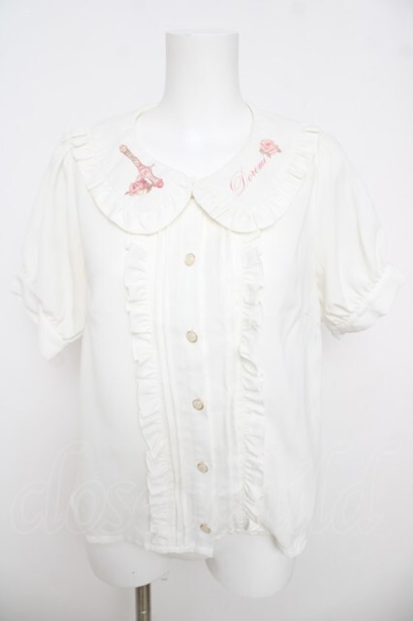 画像1: LIZ LISA / LIZ LISA×おジャ魔女どれみコラボ ポロン柄ブラウス 0 オフ白 Y-26-03-24-039-LO-BL-SZ-ZY (1)