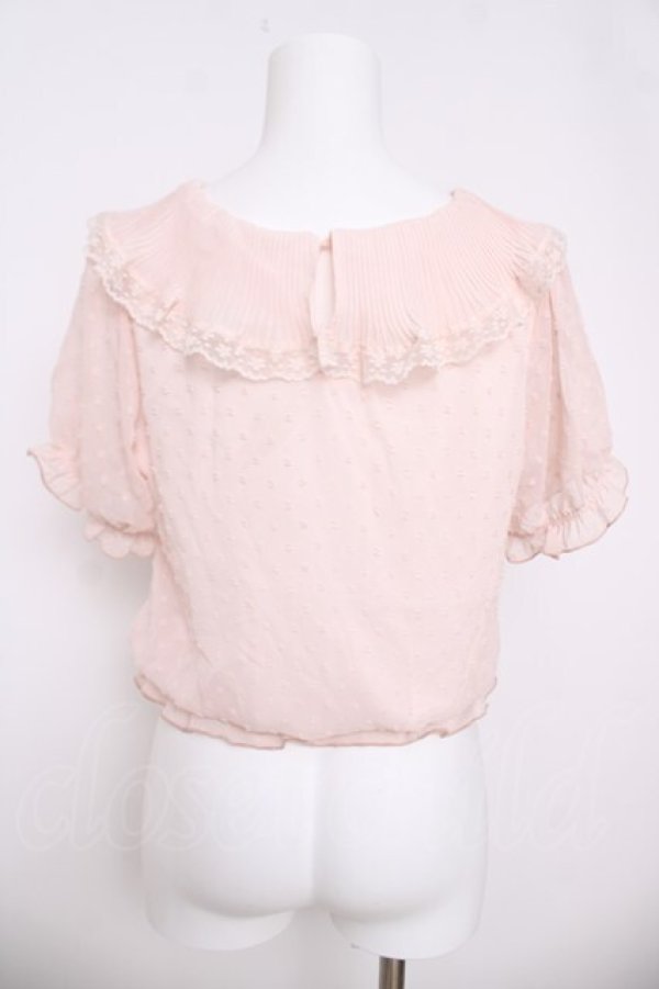画像2: LIZ LISA / ドビードットブラウス 0 ピンク Y-26-03-24-040-LO-BL-SZ-ZY (2)