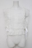 画像1: axes femme / サイドリボンフリルベスト F 白 Y-26-03-26-039-AX-TO-SZ-ZY (1)
