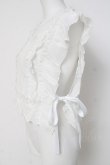 画像2: axes femme / サイドリボンフリルベスト F 白 Y-26-03-26-039-AX-TO-SZ-ZY (2)