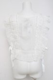 画像3: axes femme / サイドリボンフリルベスト F 白 Y-26-03-26-039-AX-TO-SZ-ZY (3)