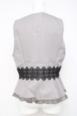 画像3: axes femme POETIQUE / ストライプショートベスト M グレー Y-26-03-26-040-AX-JA-SZ-ZY (3)