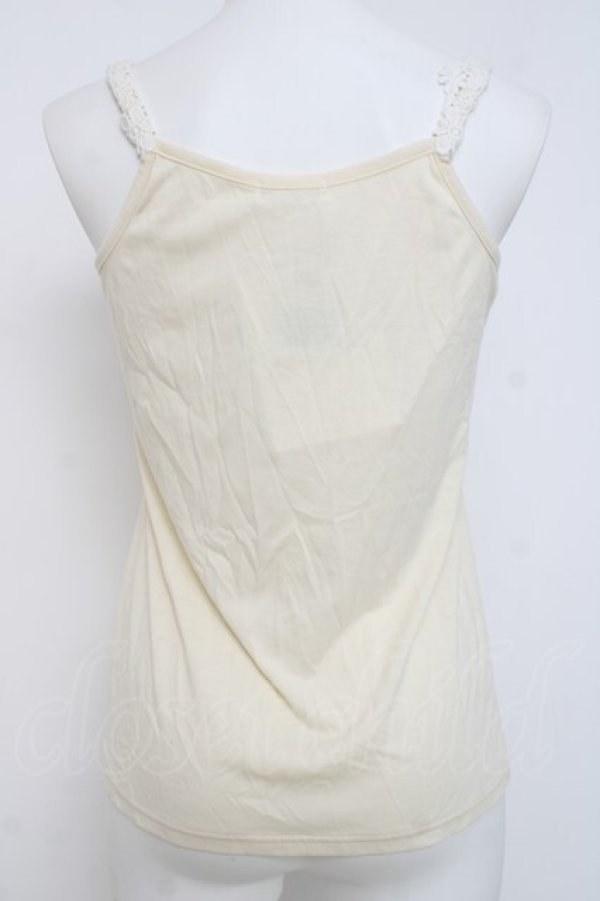 画像2: axes femme / 花モチーフタンクトップ M 生成り Y-26-03-26-045-AX-TO-SZ-ZY (2)