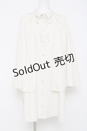 画像: axes femme / ロングケープセットミニワンピース F 生成り Y-26-03-26-053-AX-OP-SZ-ZY