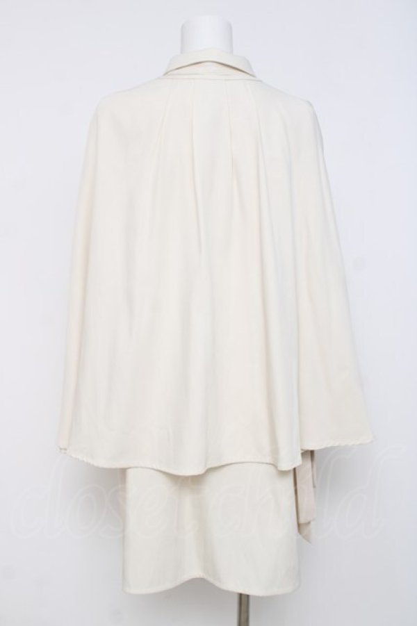 画像2: axes femme / ロングケープセットミニワンピース F 生成り Y-26-03-26-053-AX-OP-SZ-ZY (2)