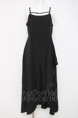 画像: axes femme / ビット付フリルキャミワンピース F 黒 Y-26-03-26-055-AX-OP-SZ-ZY