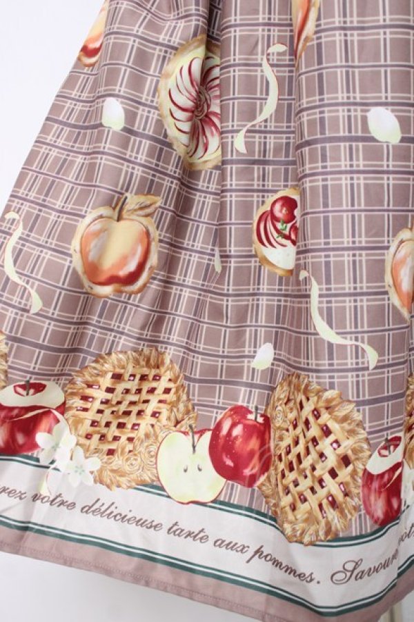 画像3: axes femme POETIQUE / アップルパイレースアップワンピース M 茶 Y-26-03-26-056-AX-OP-SZ-ZY (3)