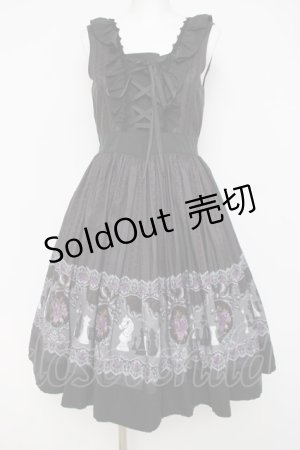 画像: axes femme / チェス柄ノースリワンピース M 黒 Y-26-03-26-058-AX-OP-SZ-ZY