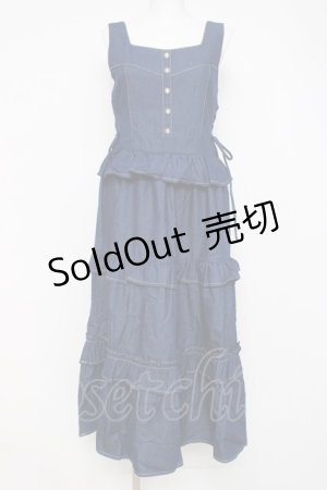 画像: axes femme / フリルデザインジャンスカ F インディゴ Y-26-03-26-061-AX-OP-SZ-ZY