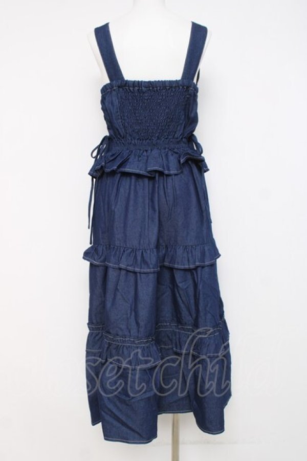 画像2: axes femme / フリルデザインジャンスカ F インディゴ Y-26-03-26-061-AX-OP-SZ-ZY (2)