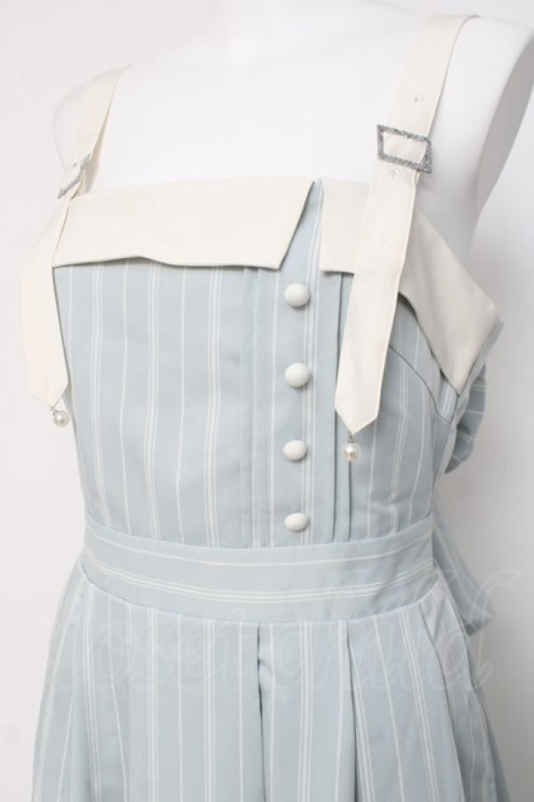 画像4: axes femme / 蝶刺繍ストライプワンピース F ミント Y-26-03-26-062-AX-OP-SZ-ZY (4)