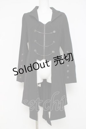 画像: axes femme POETIQUE / 燕尾デザインロングジャケット M 黒 Y-26-03-26-063-AX-JA-SZ-ZY