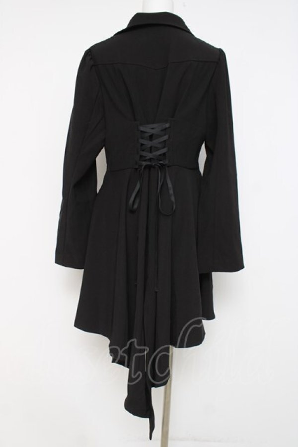 画像2: axes femme POETIQUE / 燕尾デザインロングジャケット M 黒 Y-26-03-26-063-AX-JA-SZ-ZY (2)