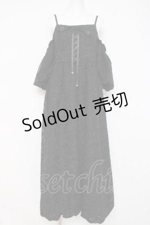 画像: axes femme / シアージャカードバルーンワンピース F 黒 Y-26-03-26-064-AX-OP-SZ-ZY