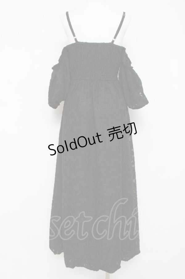 画像2: axes femme / シアージャカードバルーンワンピース F 黒 Y-26-03-26-064-AX-OP-SZ-ZY (2)