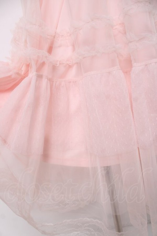 画像4: axes femme / フレアスリーブチュールワンピース F ピンク Y-26-03-26-066-AX-OP-SZ-ZY (4)