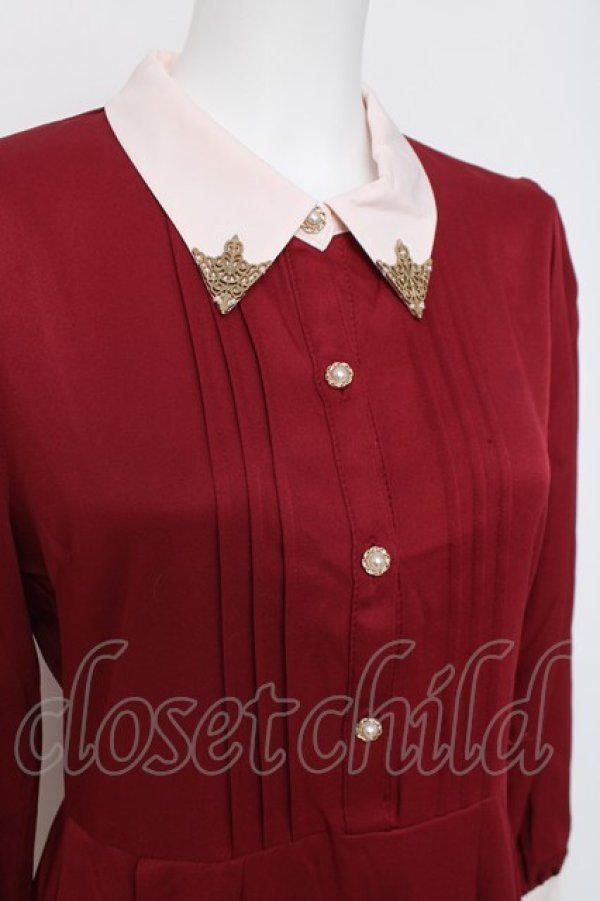 画像3: axes femme / トランプ刺繍ワンピース F 赤 Y-26-03-26-071-AX-OP-SZ-ZY (3)