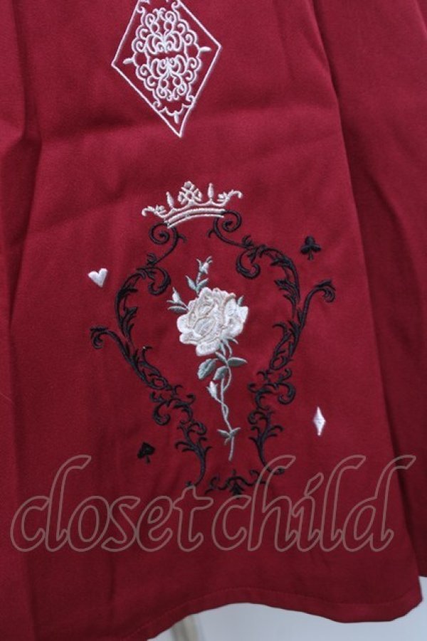 画像5: axes femme / トランプ刺繍ワンピース F 赤 Y-26-03-26-071-AX-OP-SZ-ZY (5)