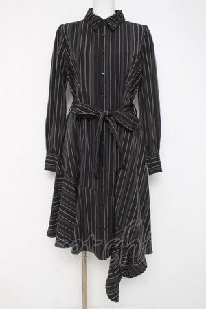 画像: axes femme POETIQUE / アシメシャツワンピース M 黒 Y-26-03-26-073-AX-OP-SZ-ZY