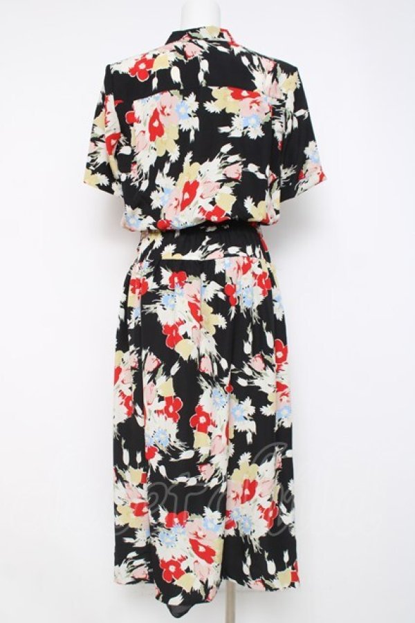 画像2: INGEBORG / 花柄ワンピース  黒 Y-26-03-26-079-LO-OP-SZ-ZY (2)