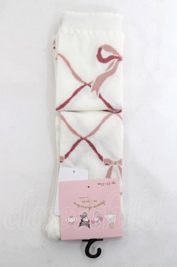 画像1: m petit by misako / ECAMOVKマイメロ　オーバーニー 23-25cm 淡桃 Y-26-03-26-010-LO-ZA-SZ-ZY (1)