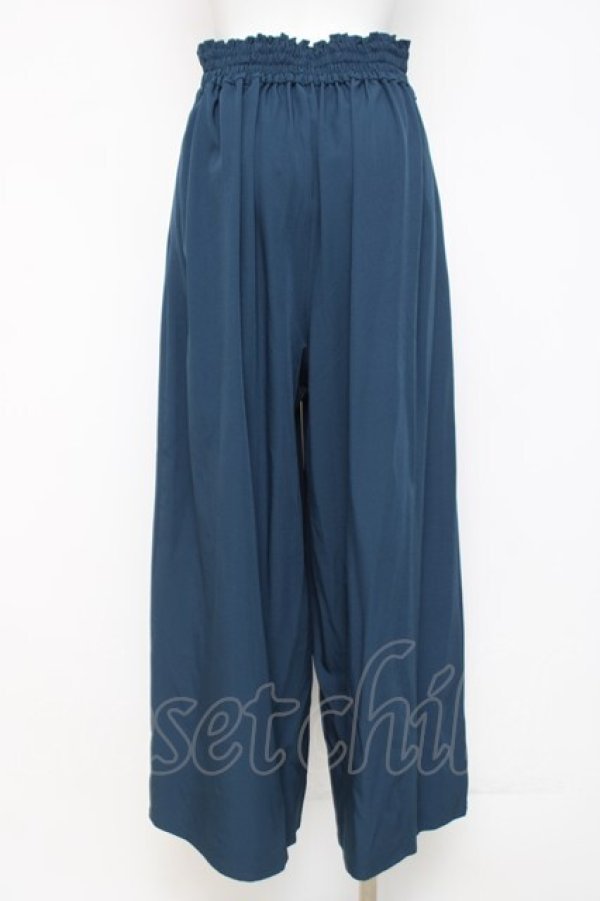 画像2: axes femme / ボタン×チェーンワイドパンツ F Bグリーン Y-26-03-26-083-AX-PA-SZ-ZY (2)