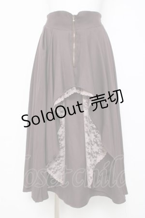 画像: axes femme / ジップフリルスカート F 茶 Y-26-03-26-086-AX-SK-SZ-ZY