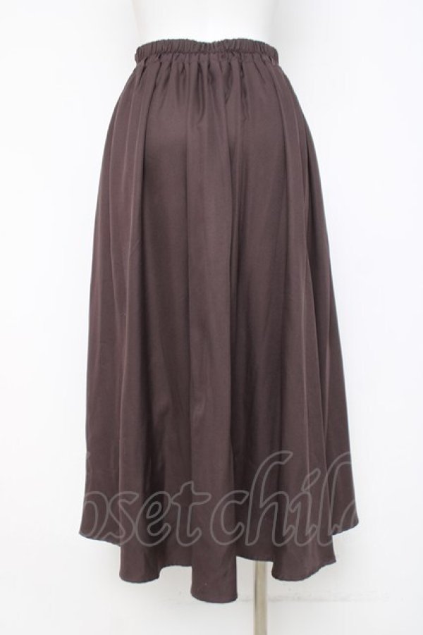 画像2: axes femme / ジップフリルスカート F 茶 Y-26-03-26-086-AX-SK-SZ-ZY (2)