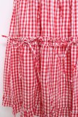 画像3: axes femme POETIQUE / ギンガムティアードスカート M 赤 Y-26-03-26-088-AX-SK-SZ-ZY (3)