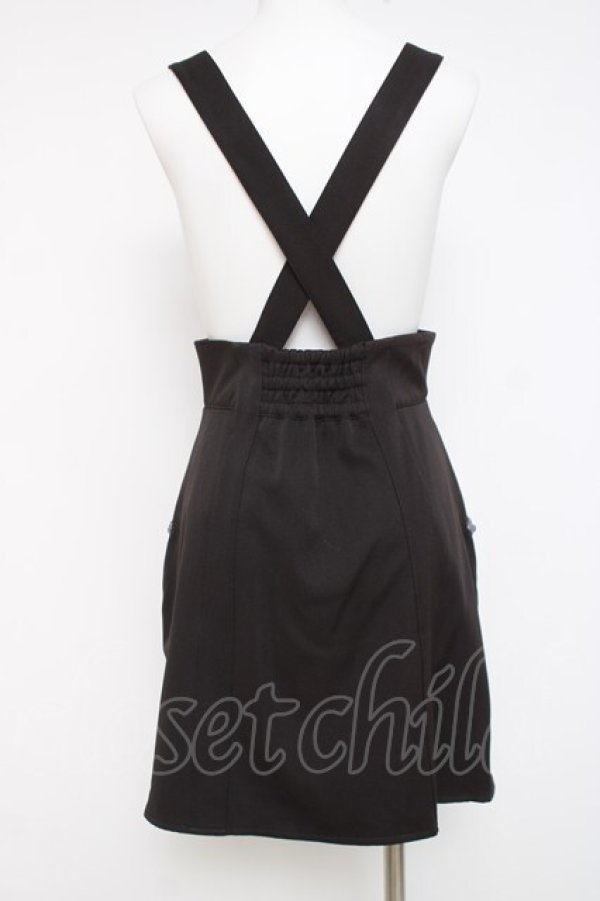 画像3: axes femme POETIQUE / ファスナーデザインサス付スカート M 黒 Y-26-03-26-091-AX-SK-SZ-ZY (3)